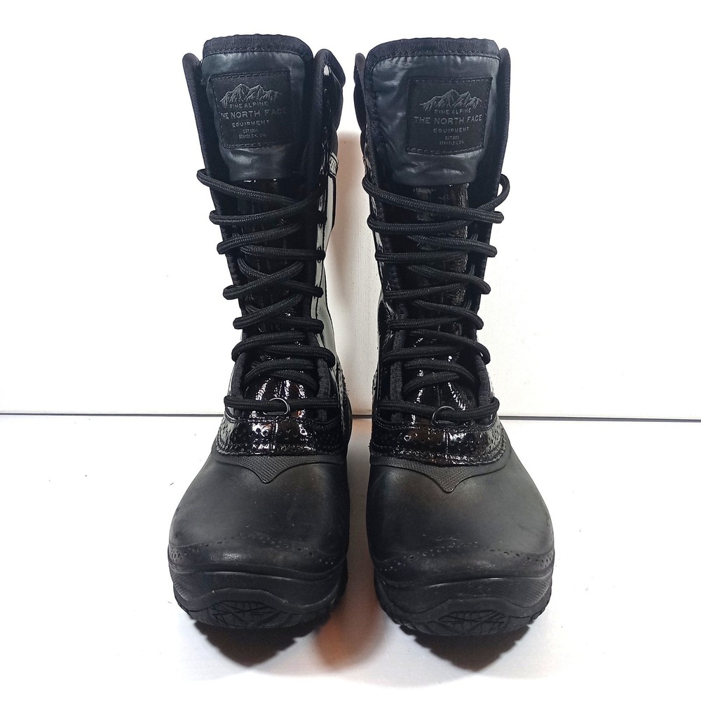 The North Face Shellista II Mid Boots Women Size 7 Black Waterproof Faux Fur